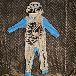 Kids One Piece Pajama - Blue and Gray